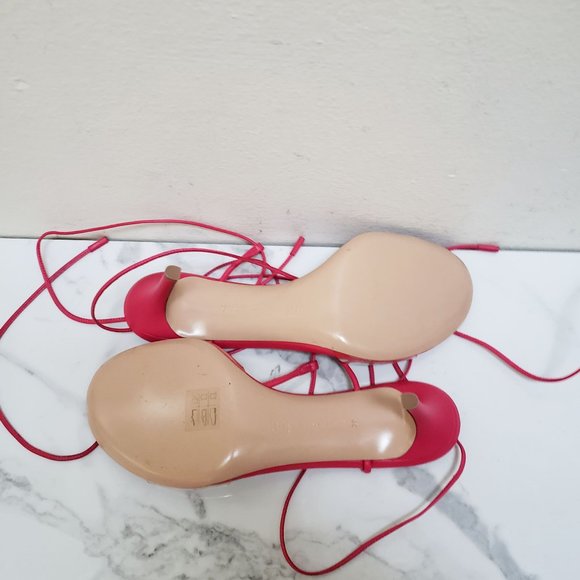 Gianvito Rossi *NEW* Gwyneth PVC Pink Leather Sandals - Picture 10 of 12